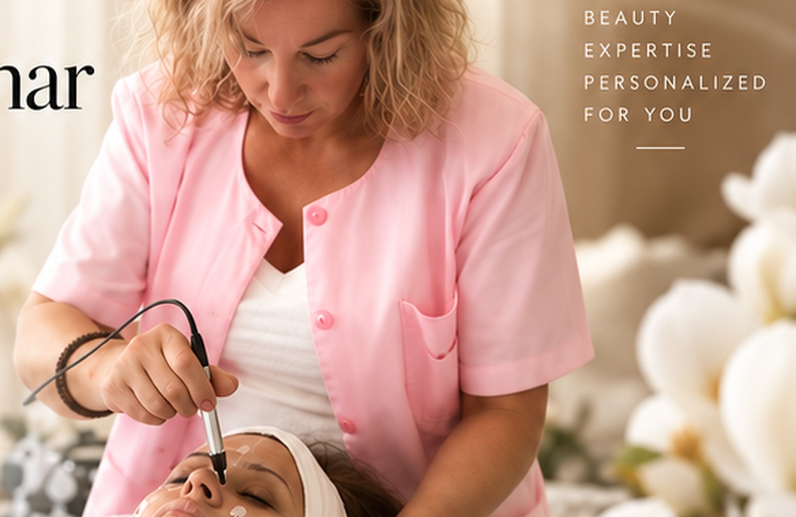 Professional facial treatment